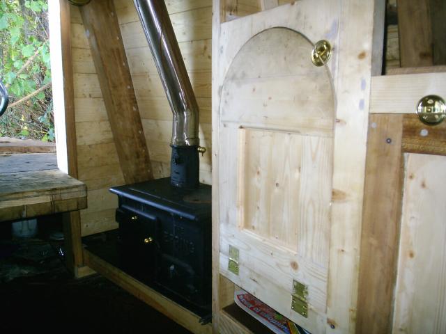 Dove's interior and stove