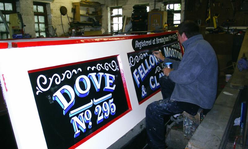 Dove's paintwork being renewed