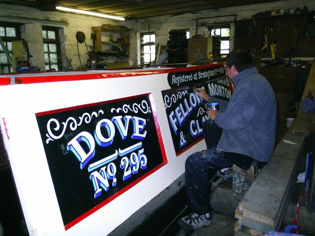 Dove's paintwork being renewed