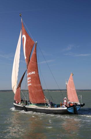 GRETA at sea, port side