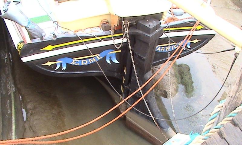 Edme's stern and rudder