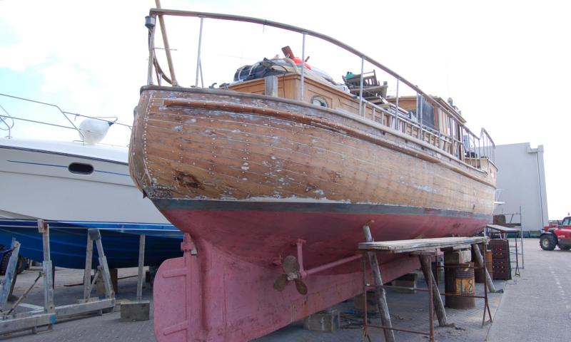 Nerissa out the water - stern view