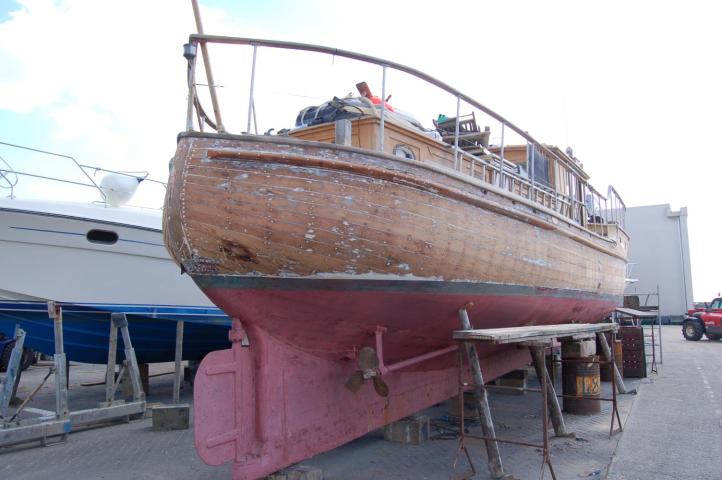 Nerissa out the water - stern view