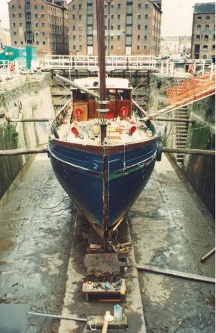 Lyonesse in Gloucester Drydock