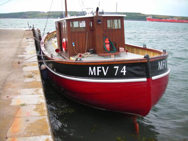 MFV 74 moored in Milford