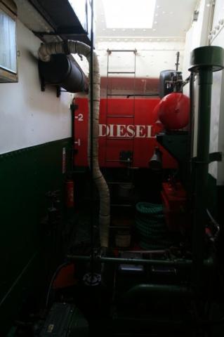 Southcliffe - engine room with 1939 JP2 lister engine still working