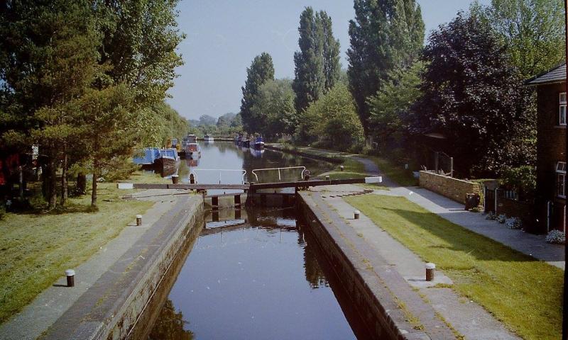 Sickle moored above Uxbridge Lock in 1983
