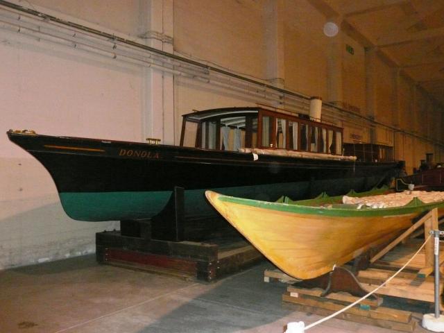 Donola - port bow view, in storage