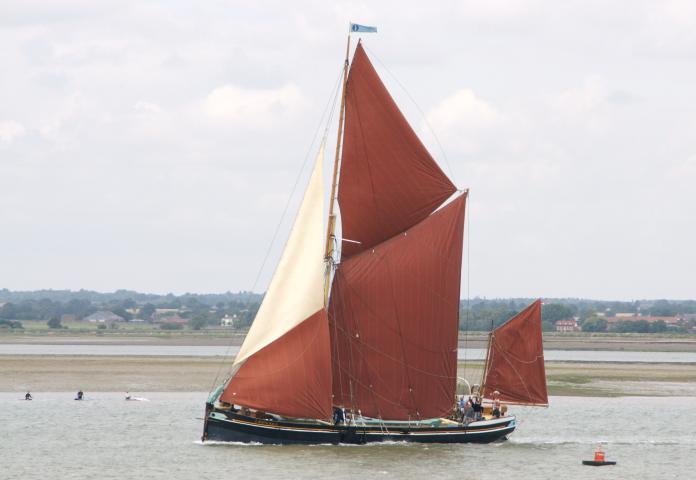 Edith May - port side view, underway, Essex.