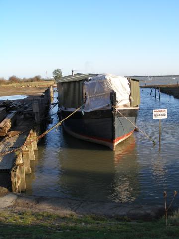 Edith May - prior to restoration, bow facing