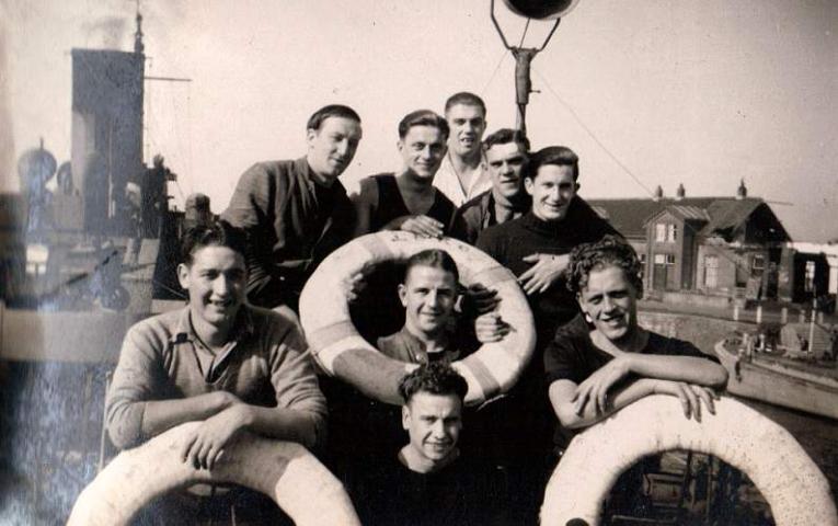 crew members - VE day