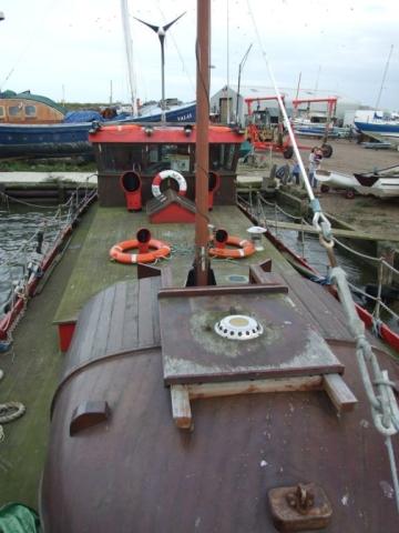 Peter and Sarah Blake - view looking aft