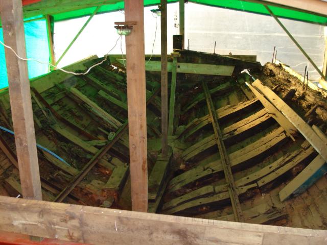 interior looking to stern