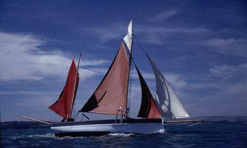 White Heather under sail - starboard side