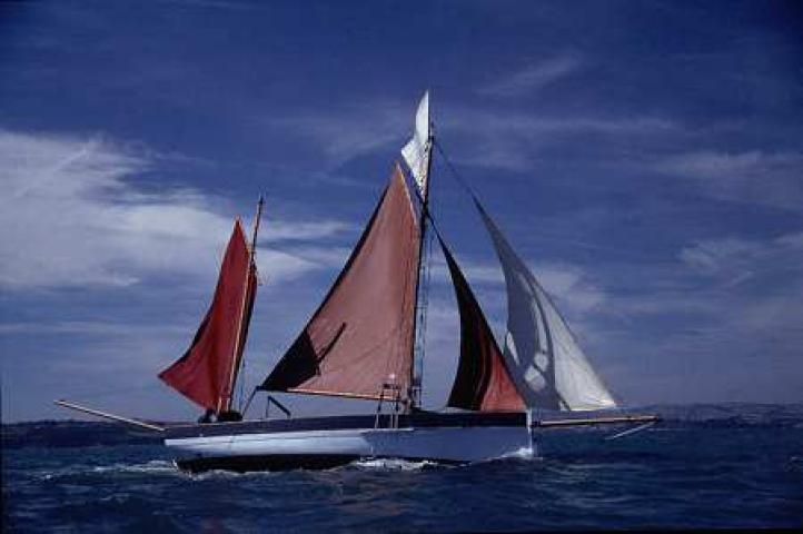 White Heather under sail - starboard side