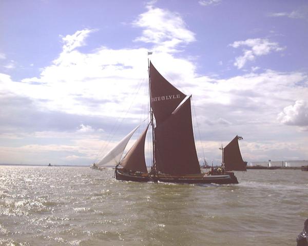 May under sail - port side view