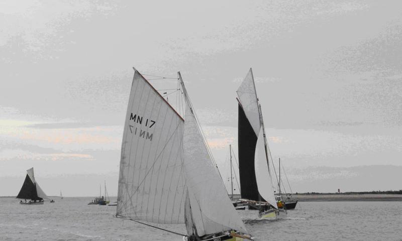 FLY under sail, bow view