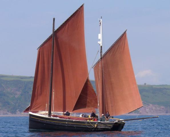 Happy Return at Looe, port side view