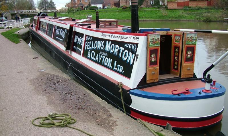 The King - port side view from lockside at Anderton Lift