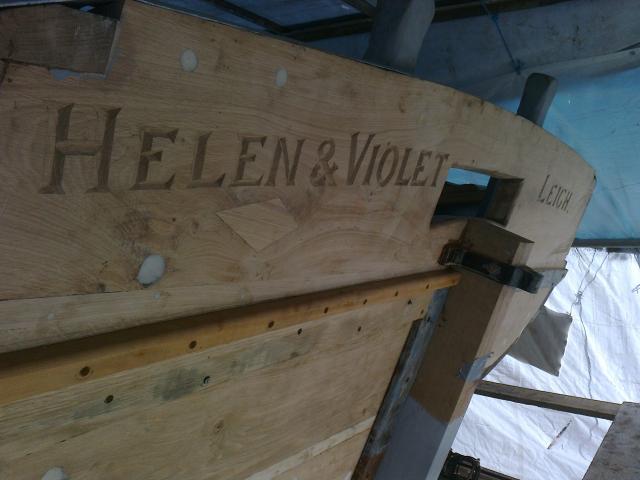 Helen & Violet - restored transom