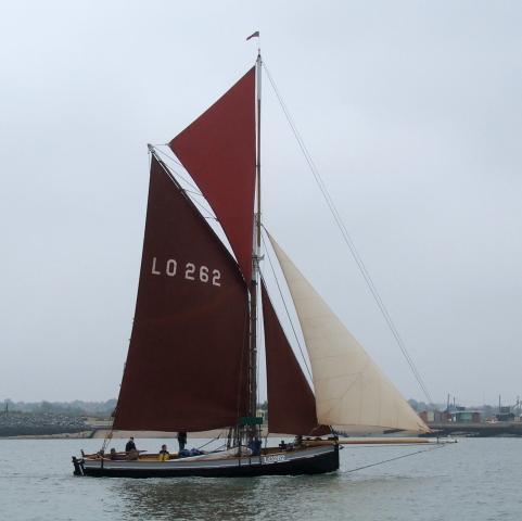 Helen and Violet under sail