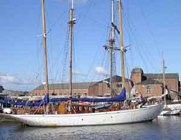 HALCYON, starboard side view