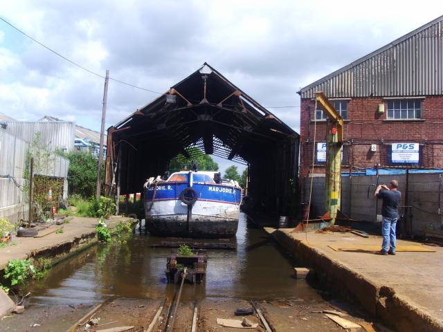 MARJORIE R in dry dock