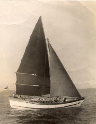 Trial cruise of Boleh, Christmas 1949 off Singapore