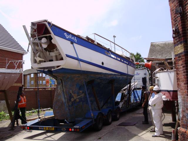 Boleh - arriving at Henderson Road in 2008 for restoration