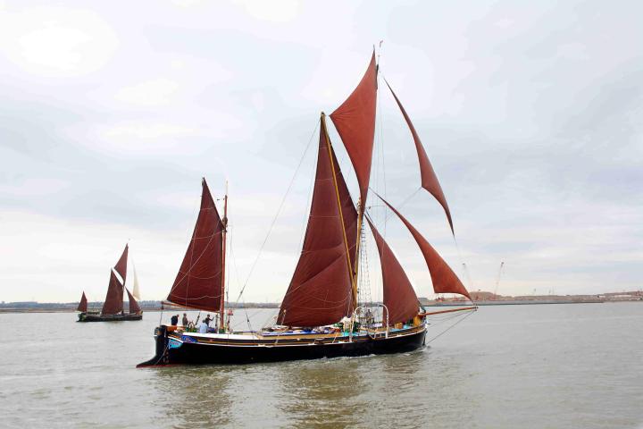 Thalatta - underway, post restoration