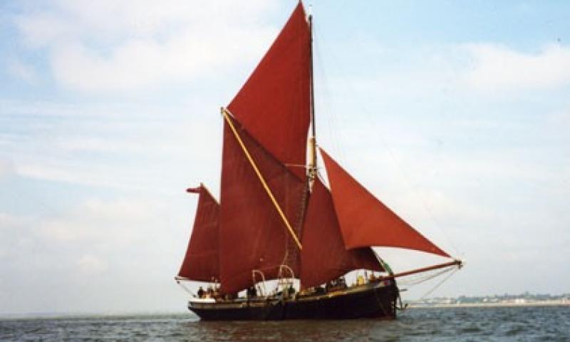 THALATTA - undersail, starboard side.