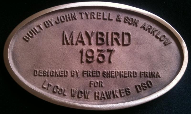 Maybird - plaque funded by Photo Comp 2011 Overall Winner prize (Mike Garlick)