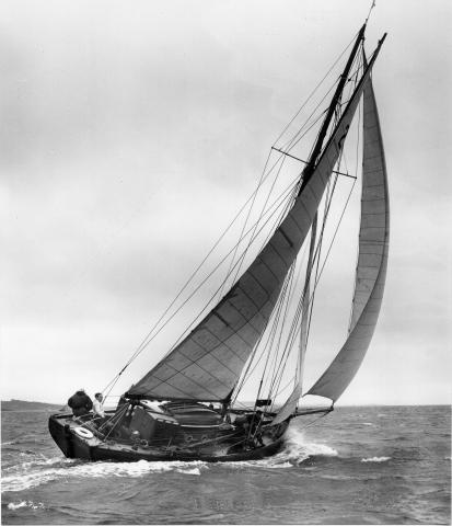 WANDA at sea stern view