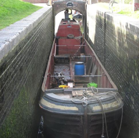 CHERTSEY in lock from above