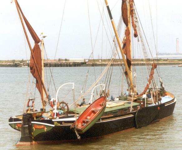 VICTOR - approaching Buckler's Hard, starboard side.