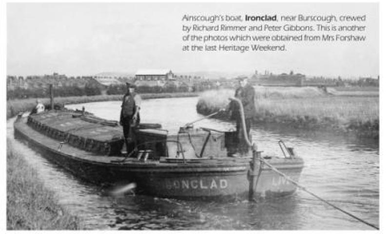 Ironclad - working, taken from 'Clogs & Gansey', a newsletter of the Leeds & Liverpool Canal Society