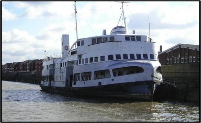 Royal Iris alongside the quay