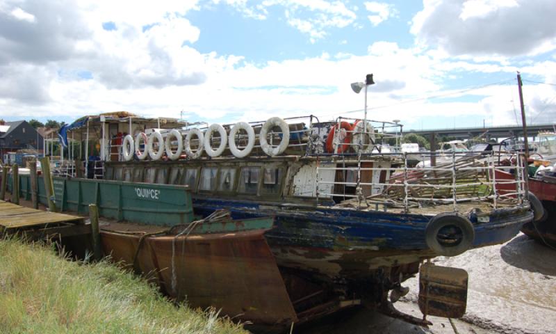 Berthed at Beacon Boatyard, River Medway