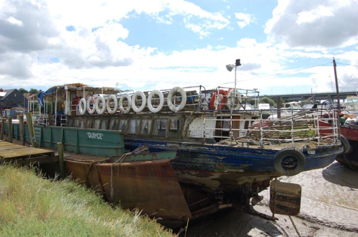 Berthed at Beacon Boatyard, River Medway