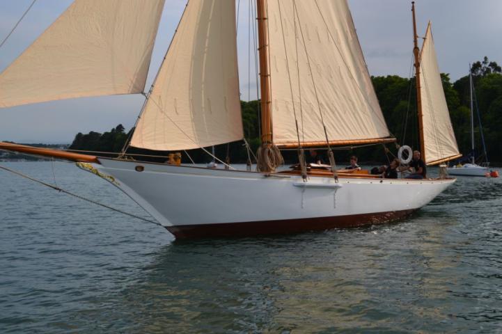 Valerie - under sail following restoration