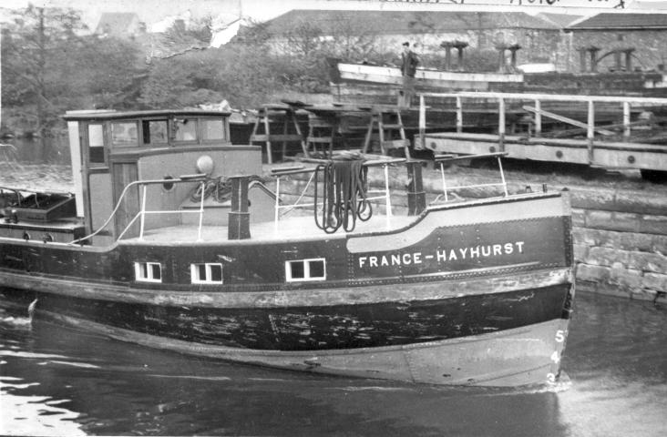 France Hayhurst - bow view, when first in service