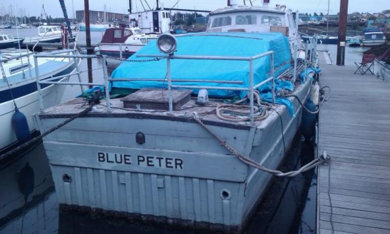 Stern of Blue Peter