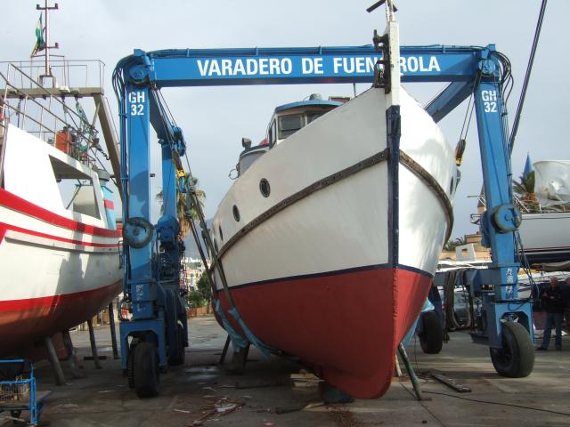 Gramarie on the slip in Fuengirola