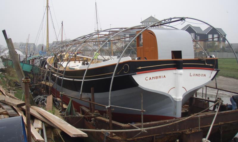 Cambria preparing to come out of the dry dock