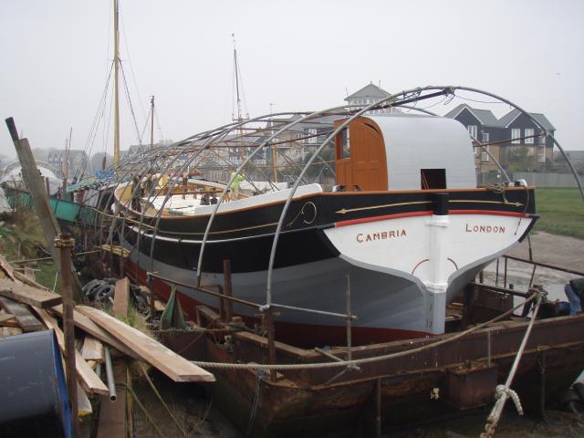 Cambria preparing to come out of the dry dock