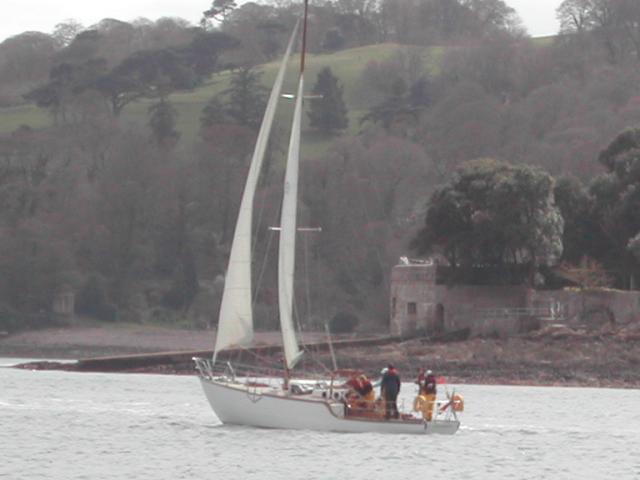 Huff of Arklow - underway, port side view