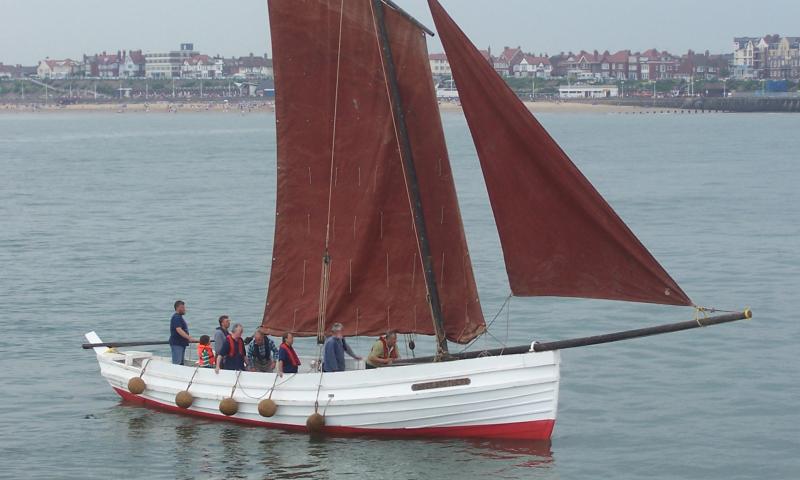 Three Brothers - 1912 sailing coble, enters Bridlington harbour - Photo Comp 2011 entry