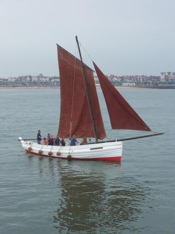 Three Brothers - 1912 sailing coble, enters Bridlington harbour - Photo Comp 2011 entry