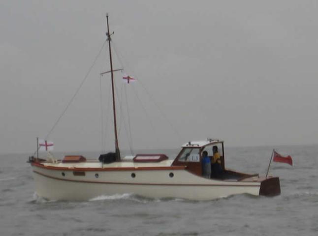 Elvin - underway, port view