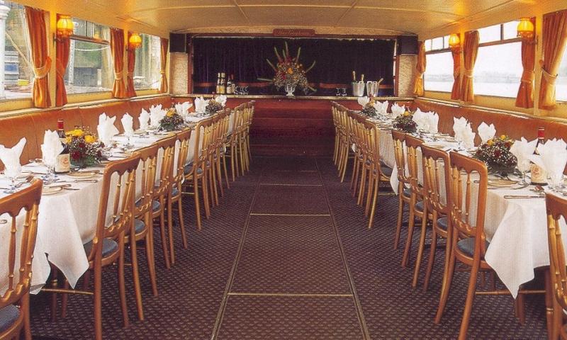 Hurlingham - saloon dining deck - taken from promotional booklet.